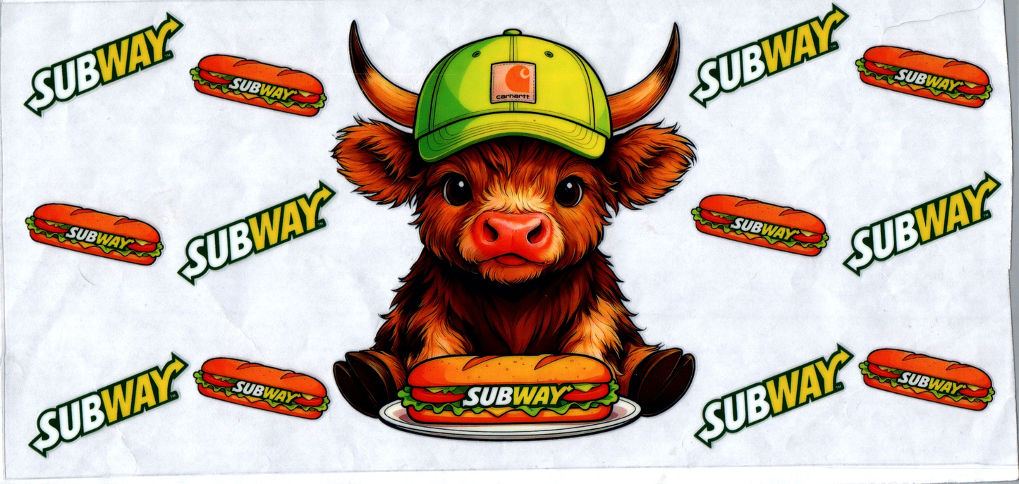 16 oz Subway Cow 194