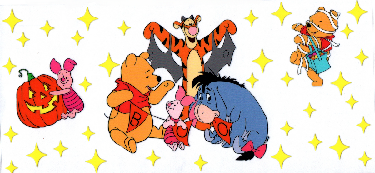 16oz yellow bear & friends Halloween 19
