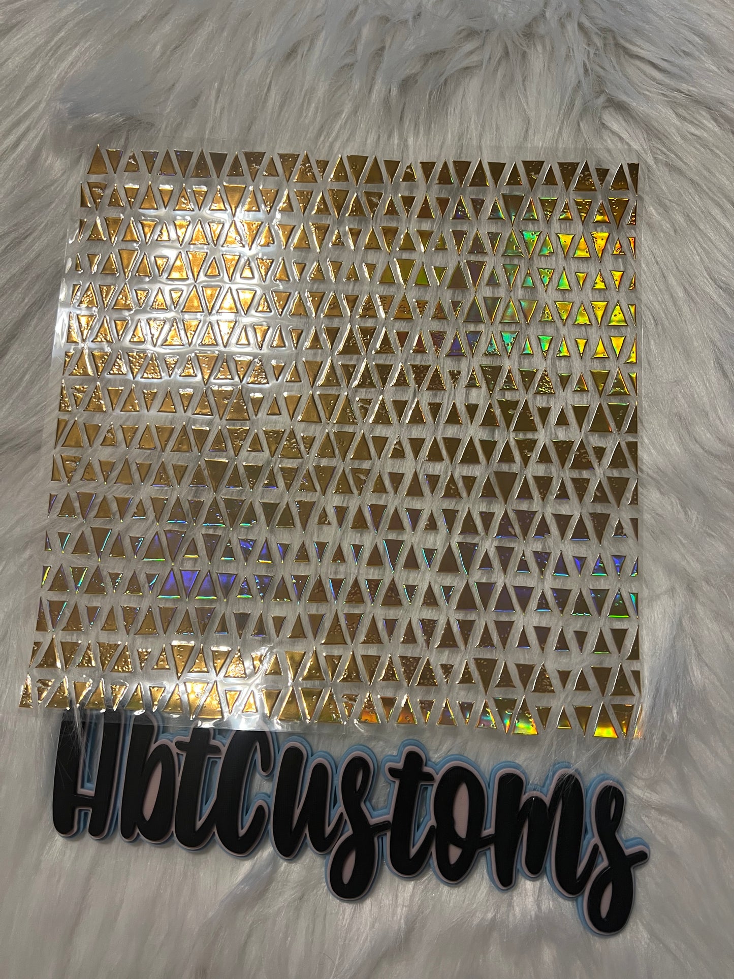 Gold Triangles Holo Element 10 x 10