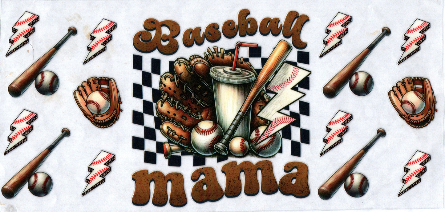 16 oz Baseball Mama 2