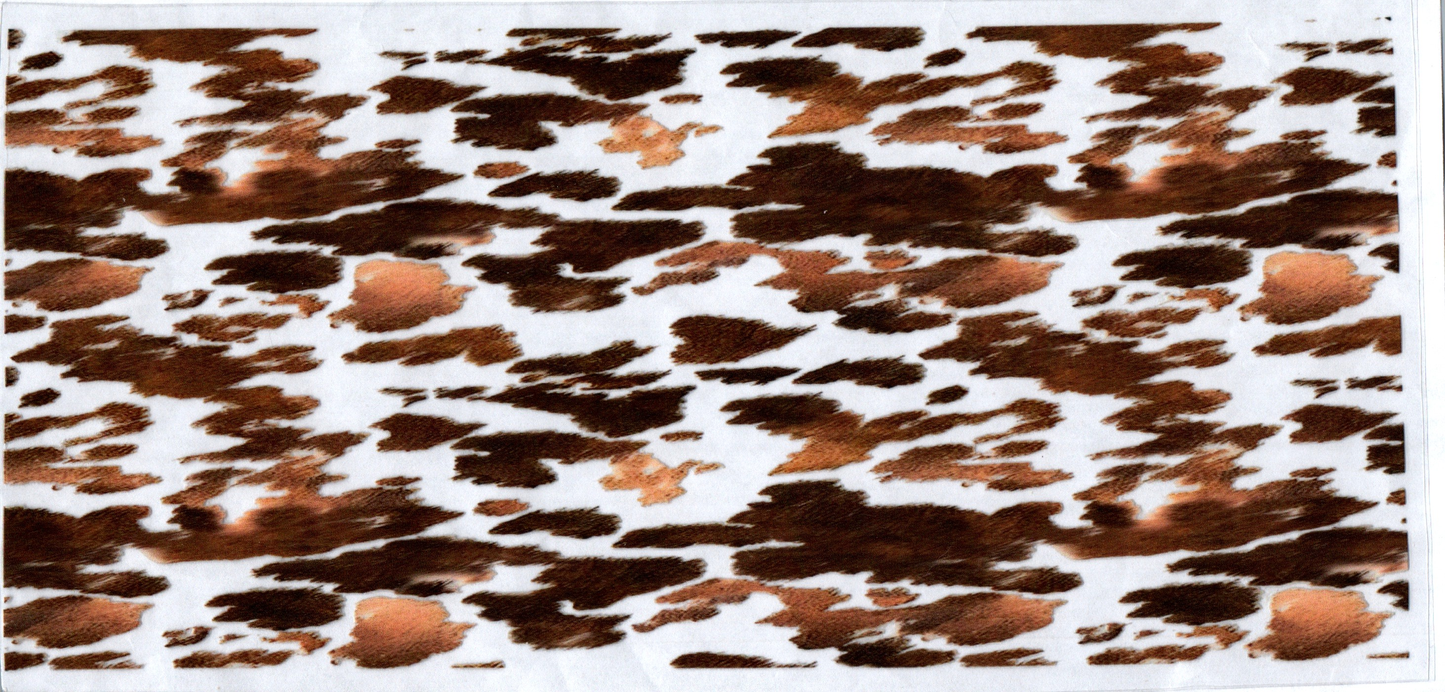 2 Tone Brown Animal Print 16 oz