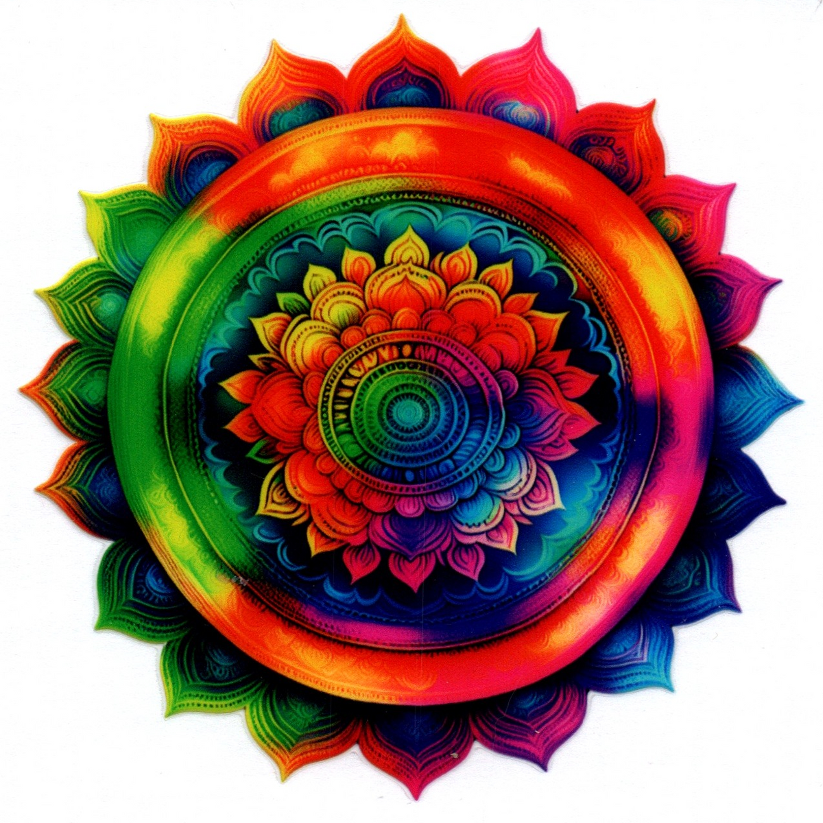 Rainbowed Mandela 2B Single Decal