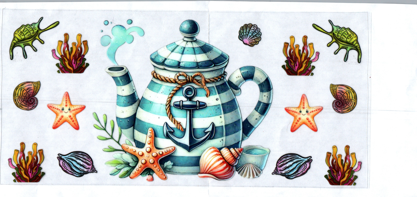 16 oz Tea pot w/anchor Summer 2