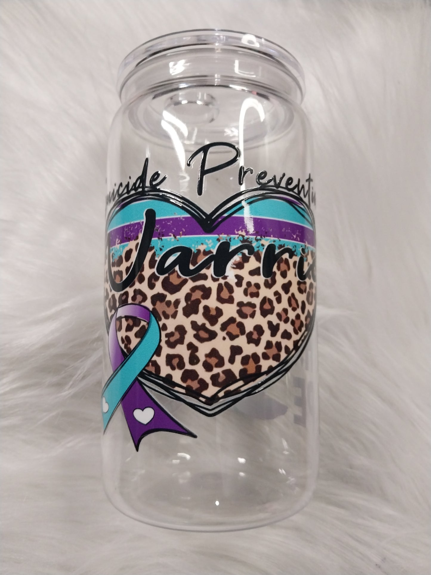 16 oz Suicide Awareness Plastic Tumbler