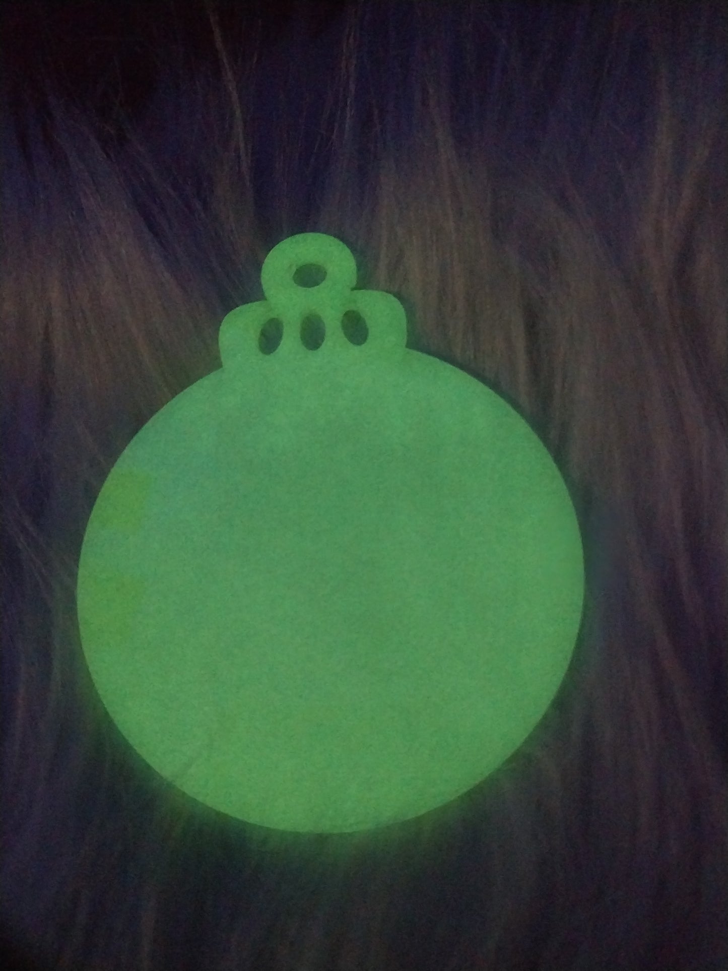 Purple In Dark 3" Ornament