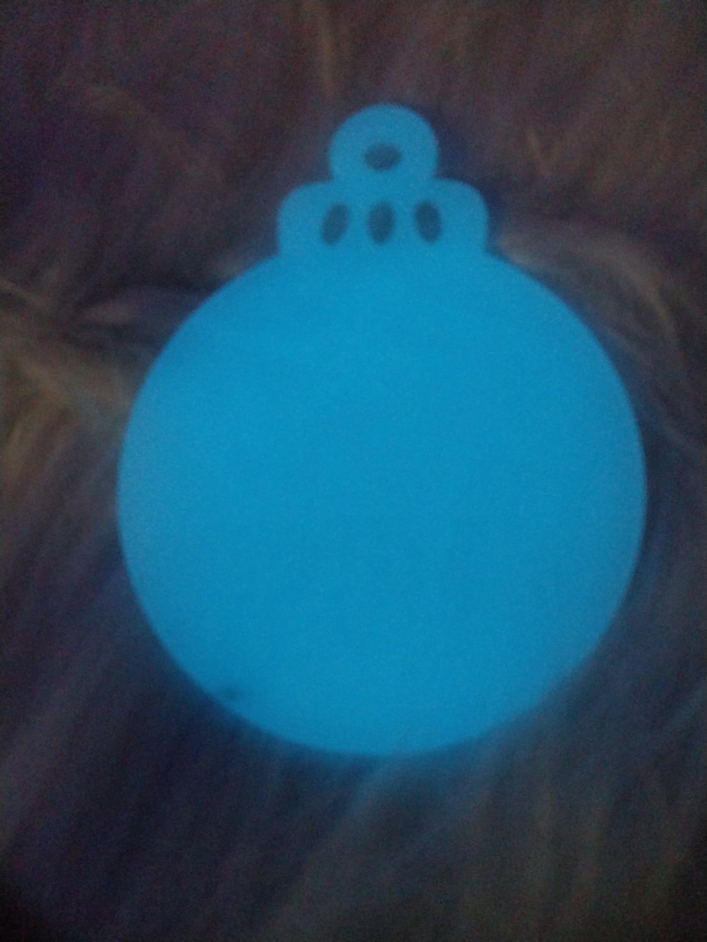 Blue In Dark 3" Ornament
