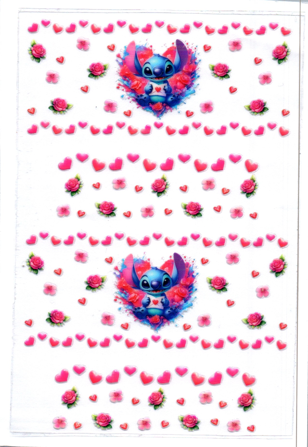 Blue Guy in Heart Key Chain Wrap Double 203