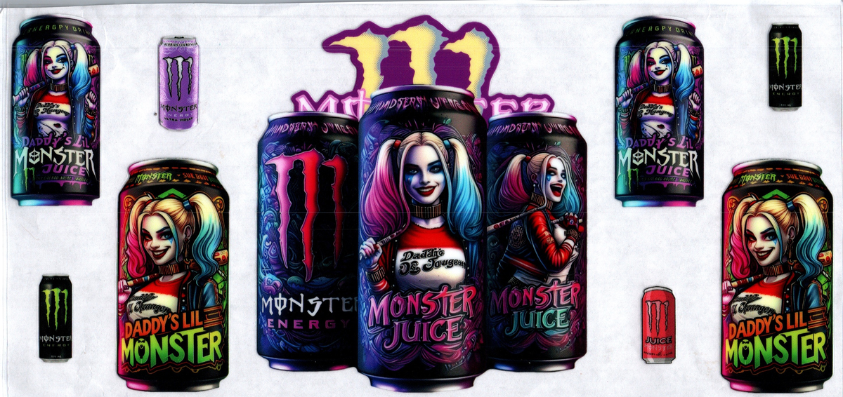 16oz harley quinn monster juice 207