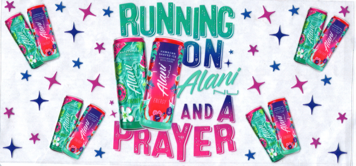 16oz running on alani and a prayer hawaiian ice 211