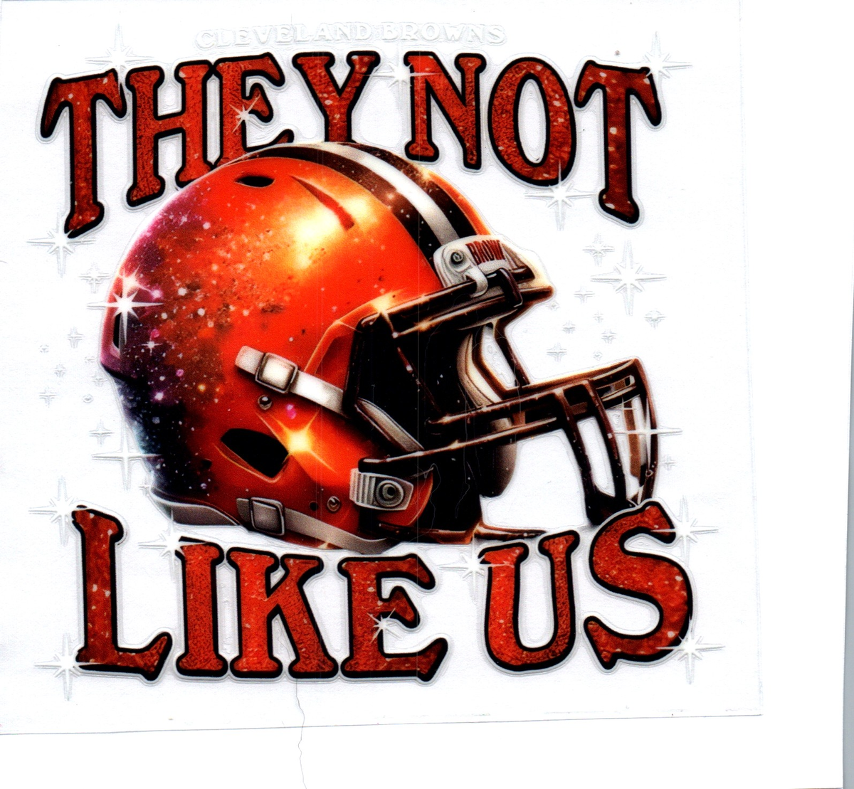 browns they not like us Single Decal football 22