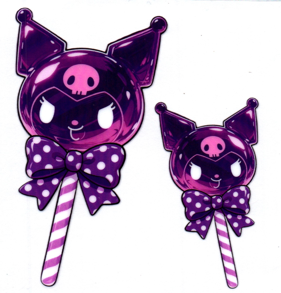 HK kuromi purple sucker DECALS 23