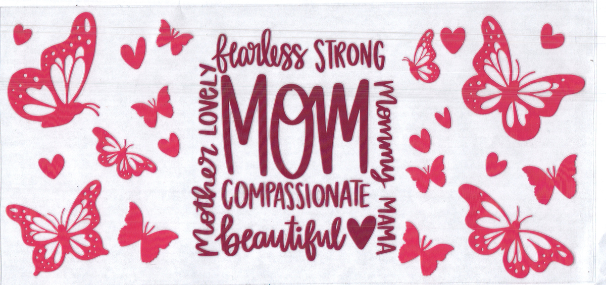 16 oz fearless strong mom assorted 23