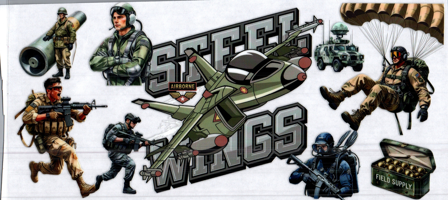 16 oz Military Steel Wings 18