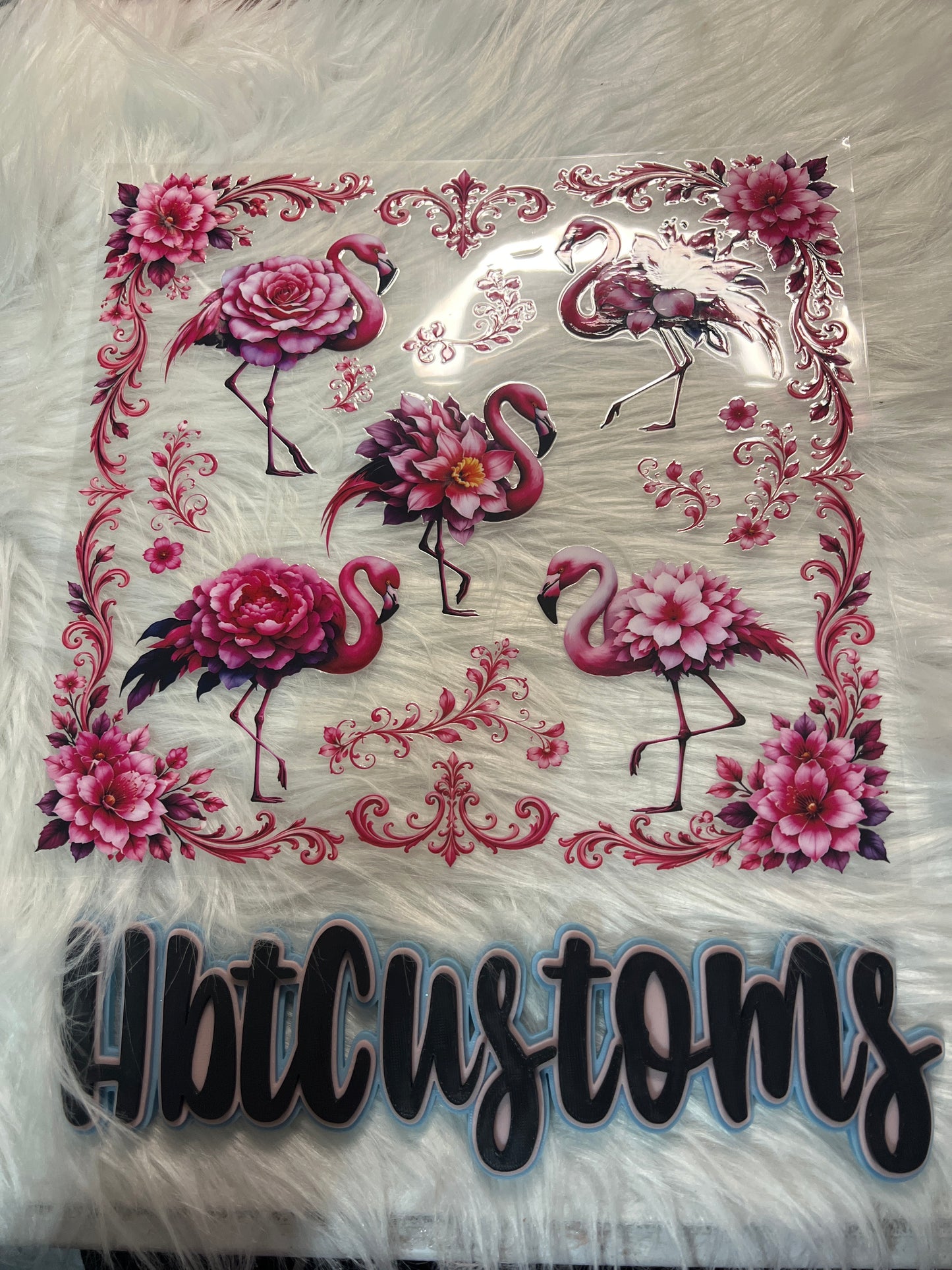 Pink Flamingos Element