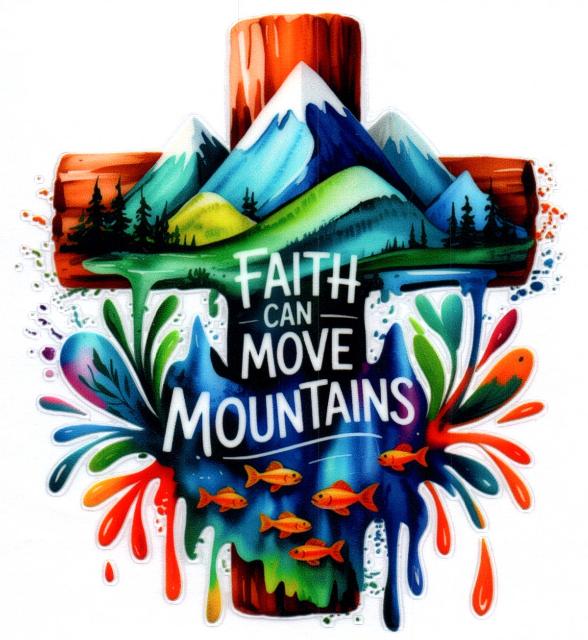 Cross Faith can move mountains Single Decal 2