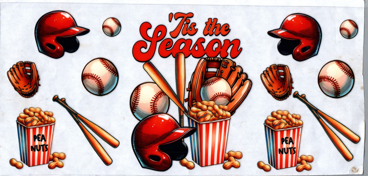 16 oz 2- 'Tis the season baseball 24