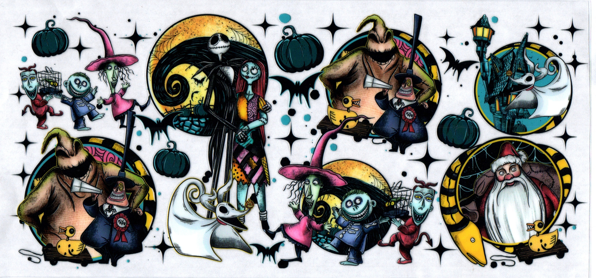 16oz nightmare characters moons and snake circles 24