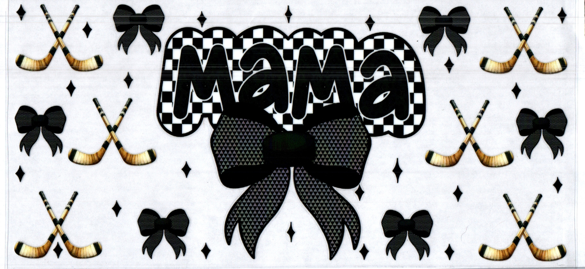 16 oz mama black bow hockey sticks assorted 2