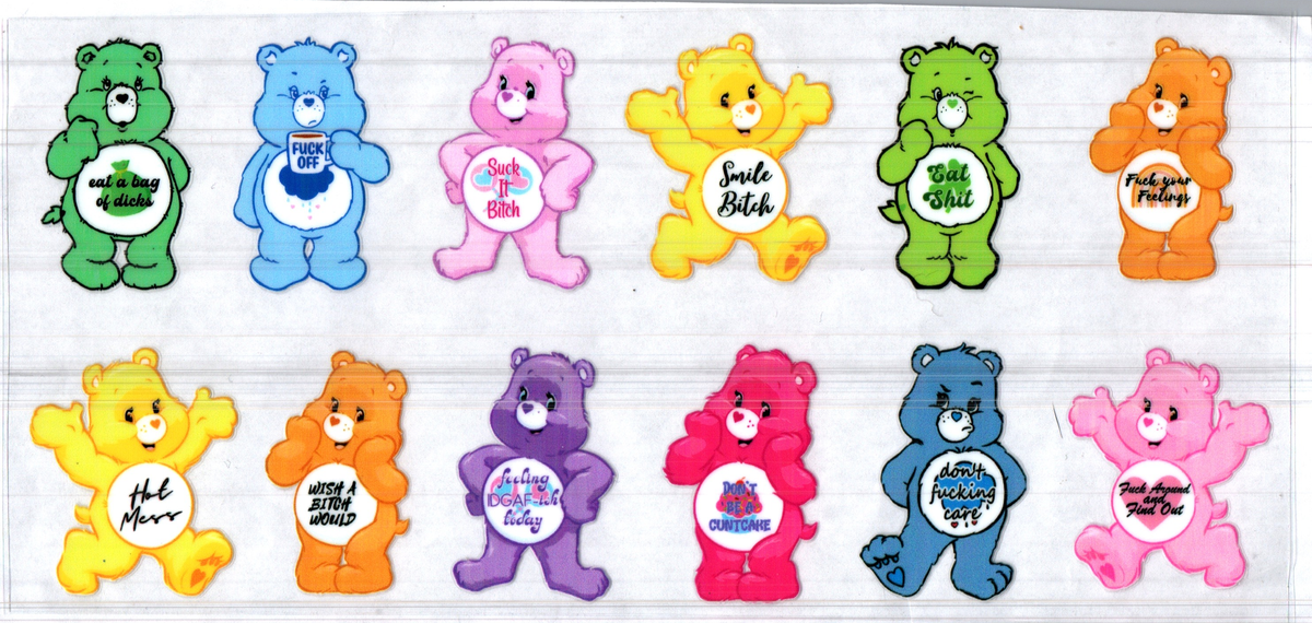 16 oz group swear bears with eat s*** assorted 258