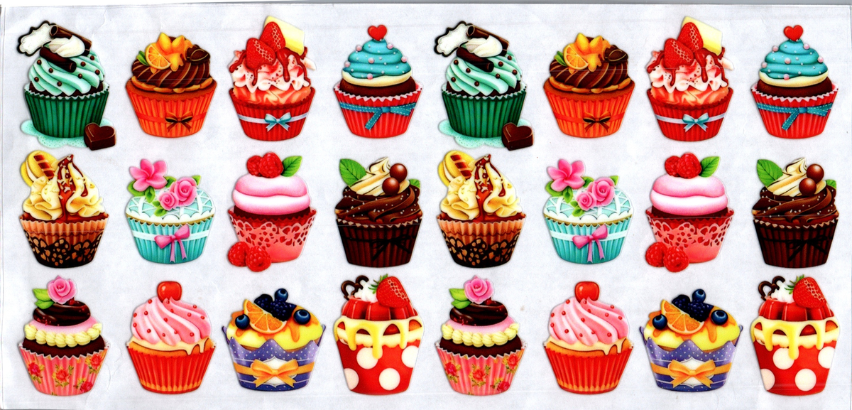 16oz multiple design frosted cupcakes 258