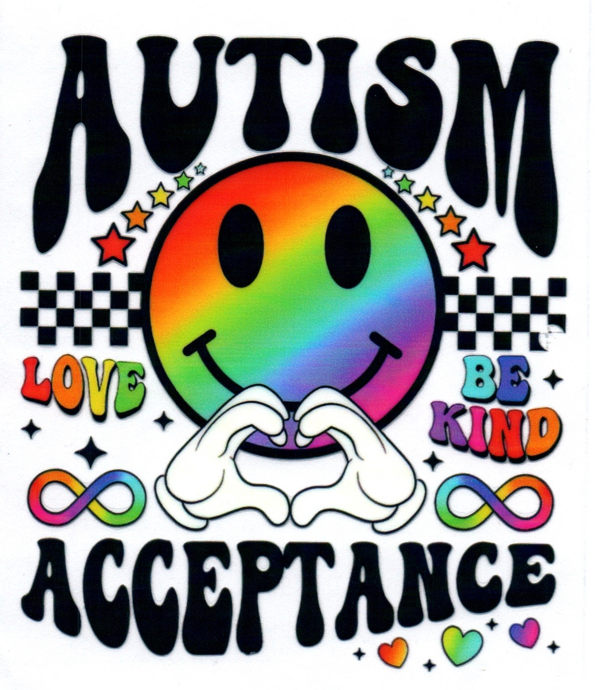 love be kind acceptance Autism Single Decal 26