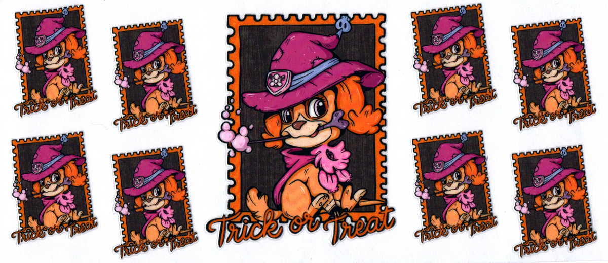 16oz girl puppy trick or treat Halloween 27