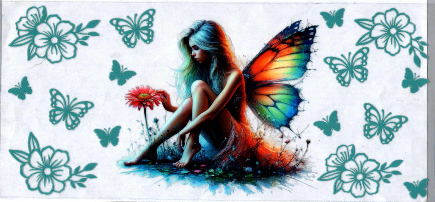 16 oz Rainbow Fairy Sitting