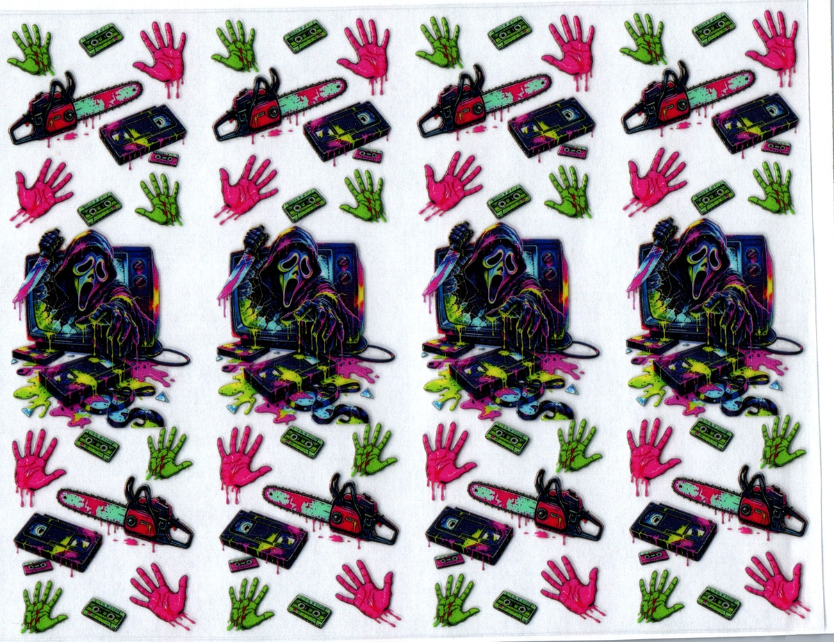 ghost face out of tv pen wraps 28