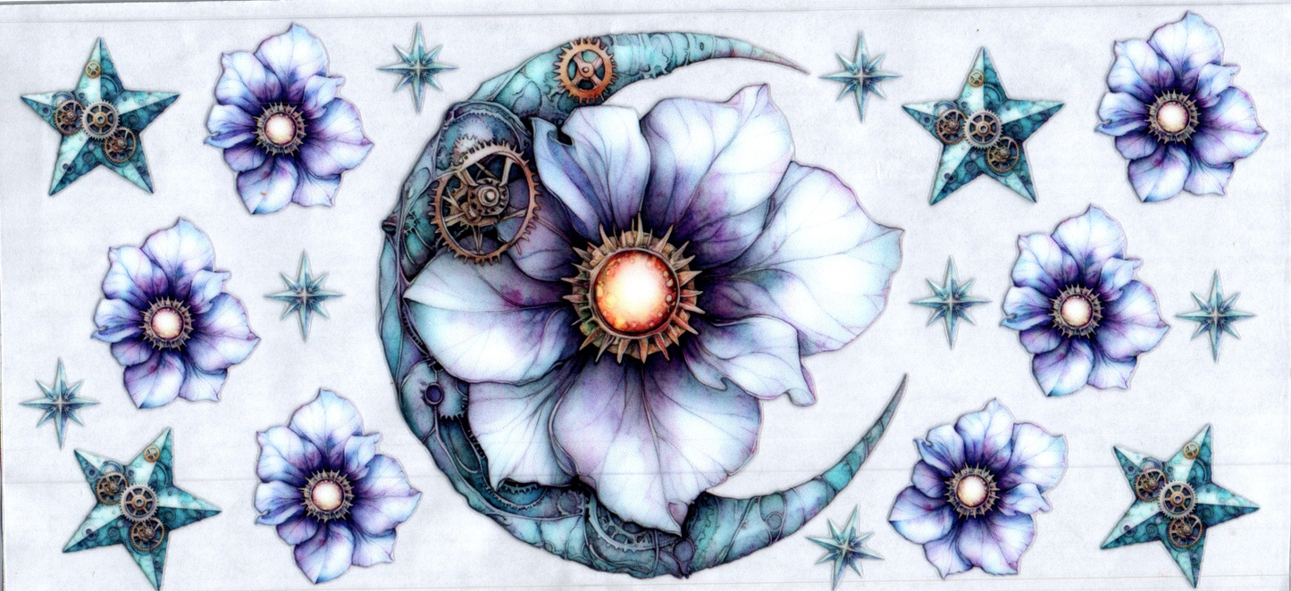 16oz Moon & Flower Steampunk 29