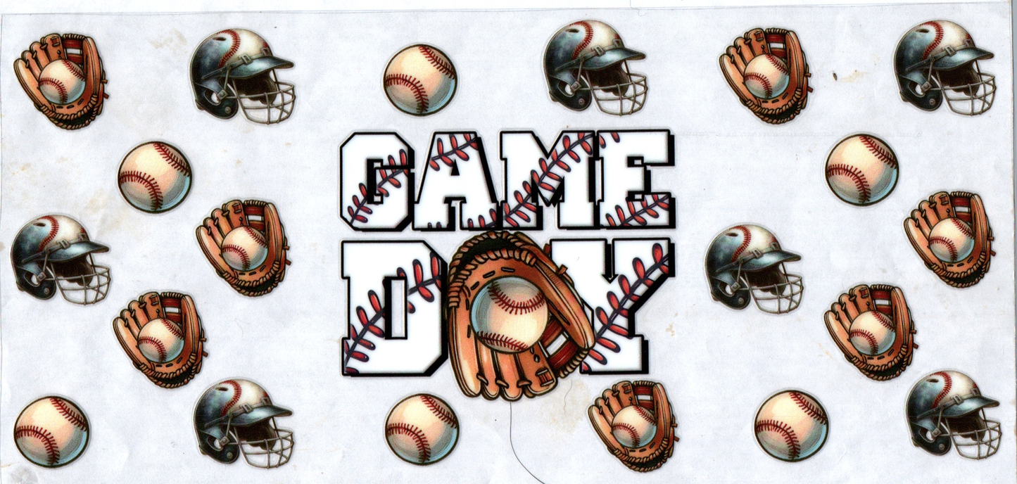 16 oz Game Day w/helmets baseballs & gloves 29