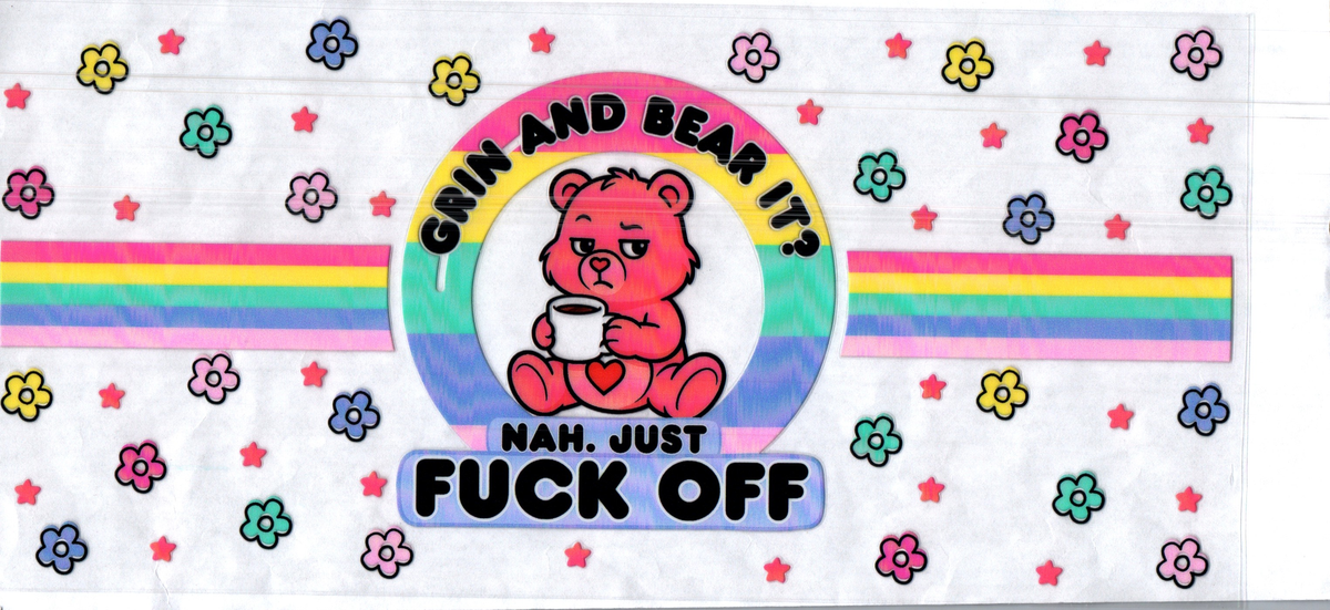 16 oz grin and bear it f*** off bear misc 291
