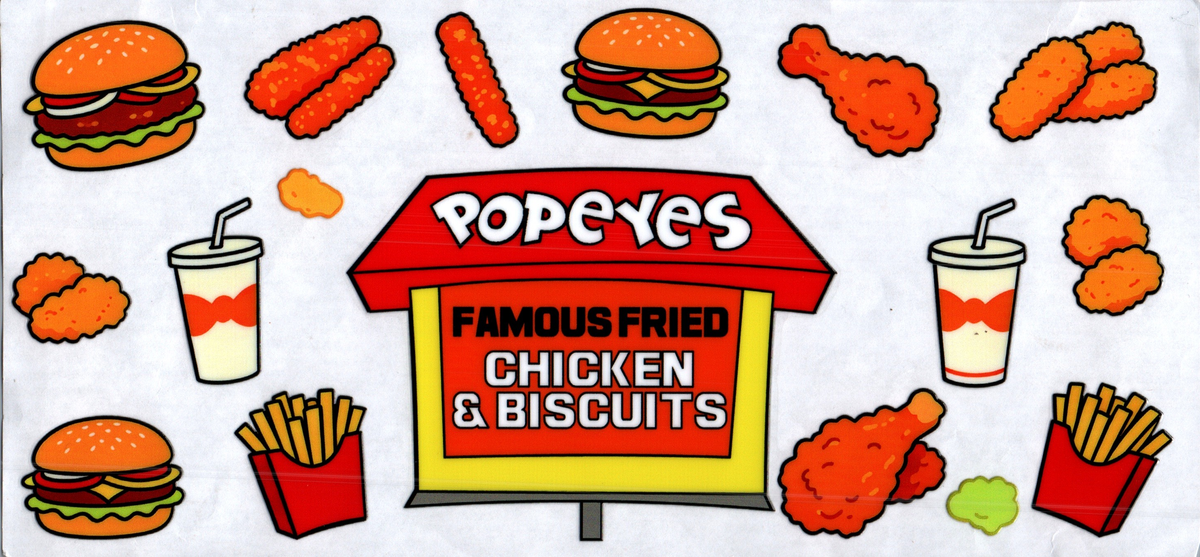 16oz popeyes famous fried chicken & biscuits 295