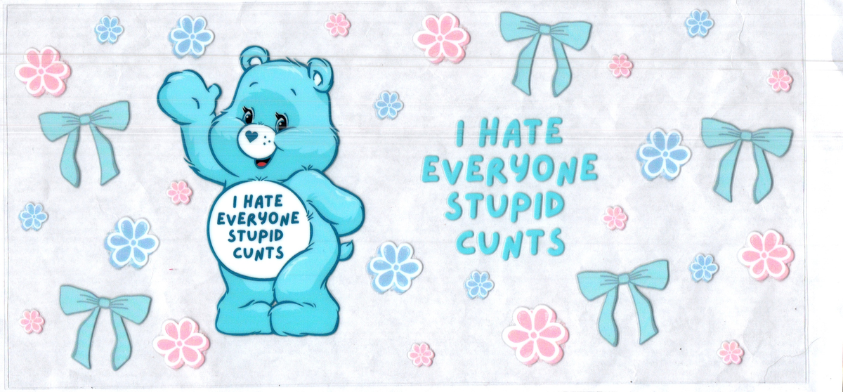 16 oz i hate everyone bear misc 296