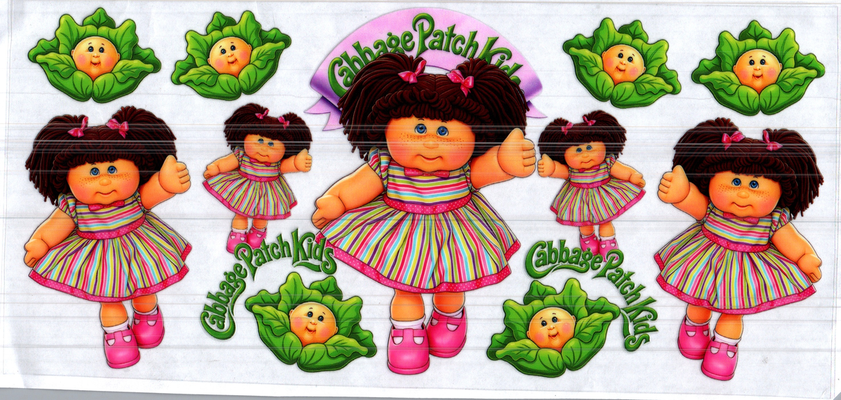 16 oz cabbage doll brown short pigtail stripe dress assorted 297