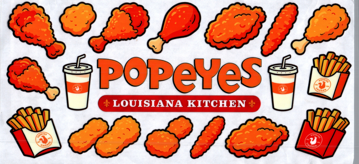 16oz popeyes louisiana kitchen chicken & fries 298