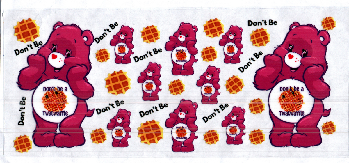 16 oz don't be a t***waffle red bears misc 299