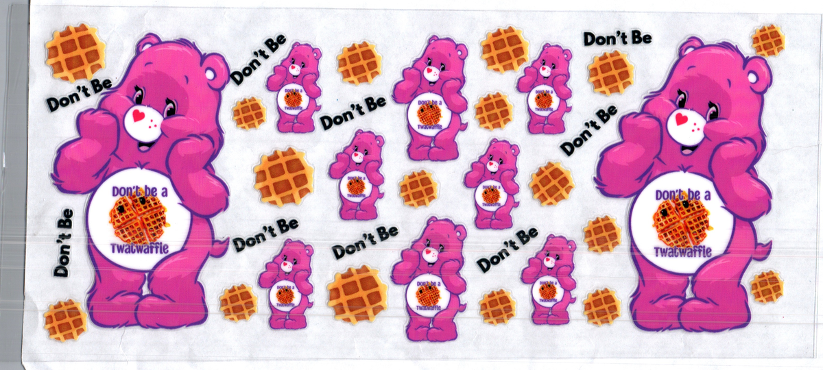 16 oz don't be a t***waffle pink bears misc 300