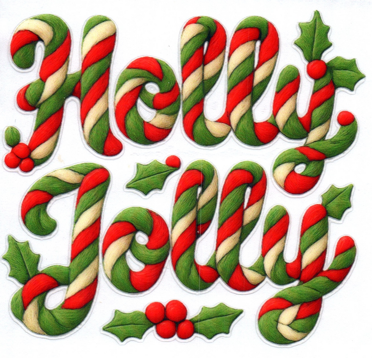 Holly Jolly Christmas Single Decal