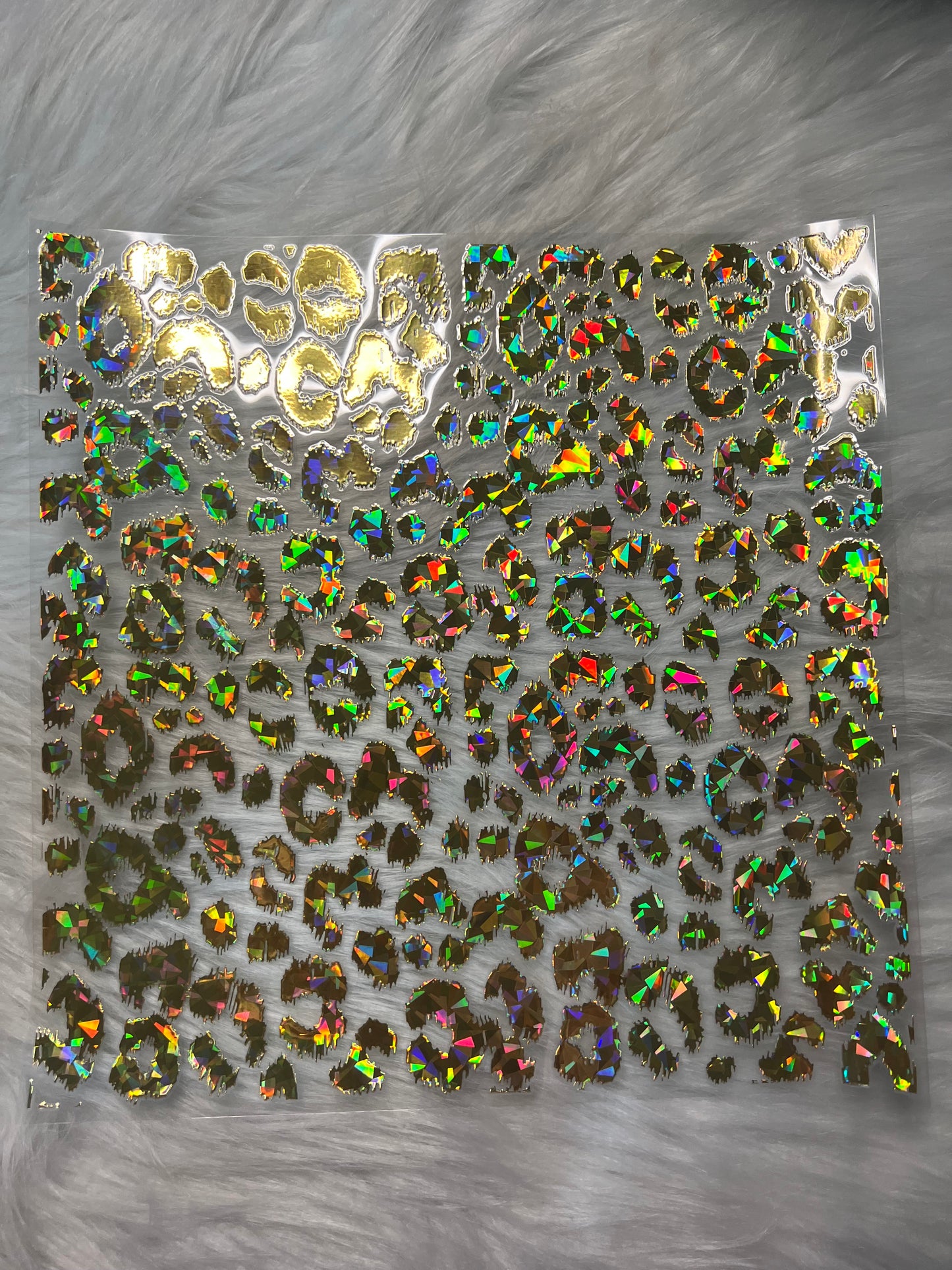 Gold Metallic Leopard Print Element