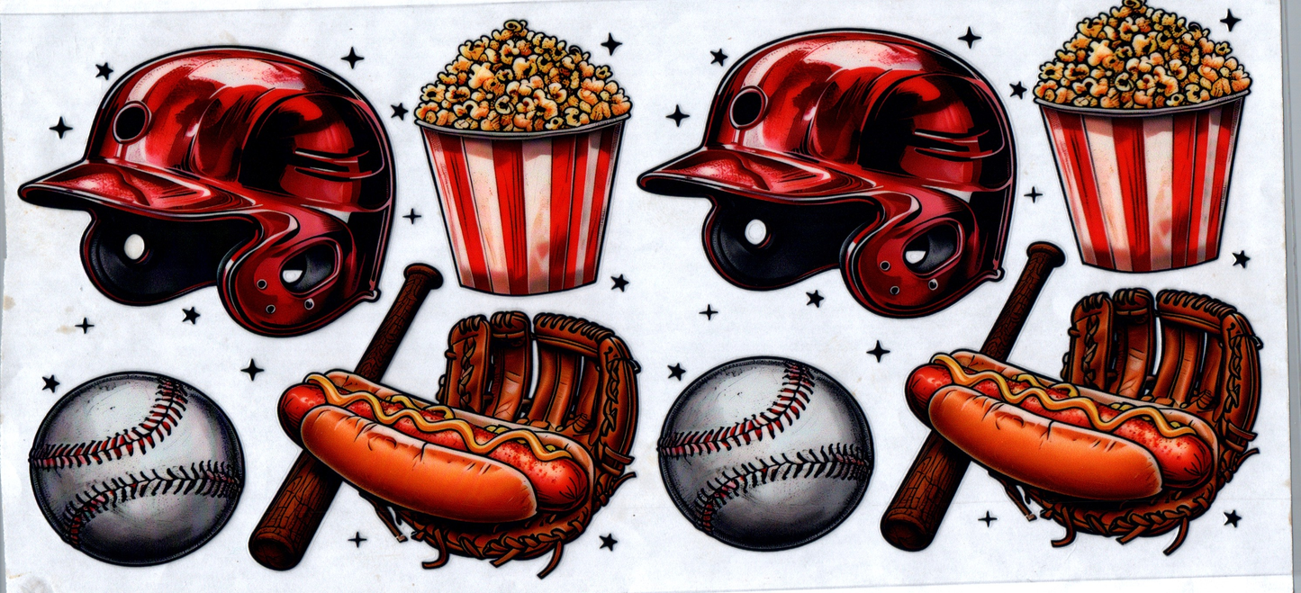 16 oz Baseballs, gloves, popcorn, bats, helmets 31