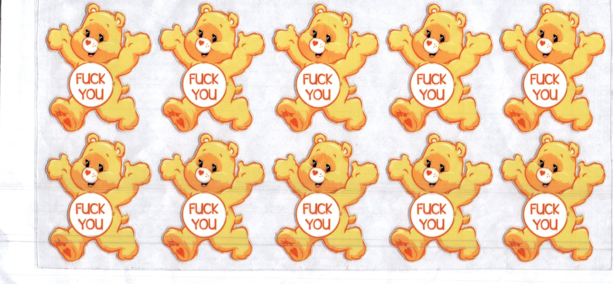 16 oz f*** you orange bear misc 317