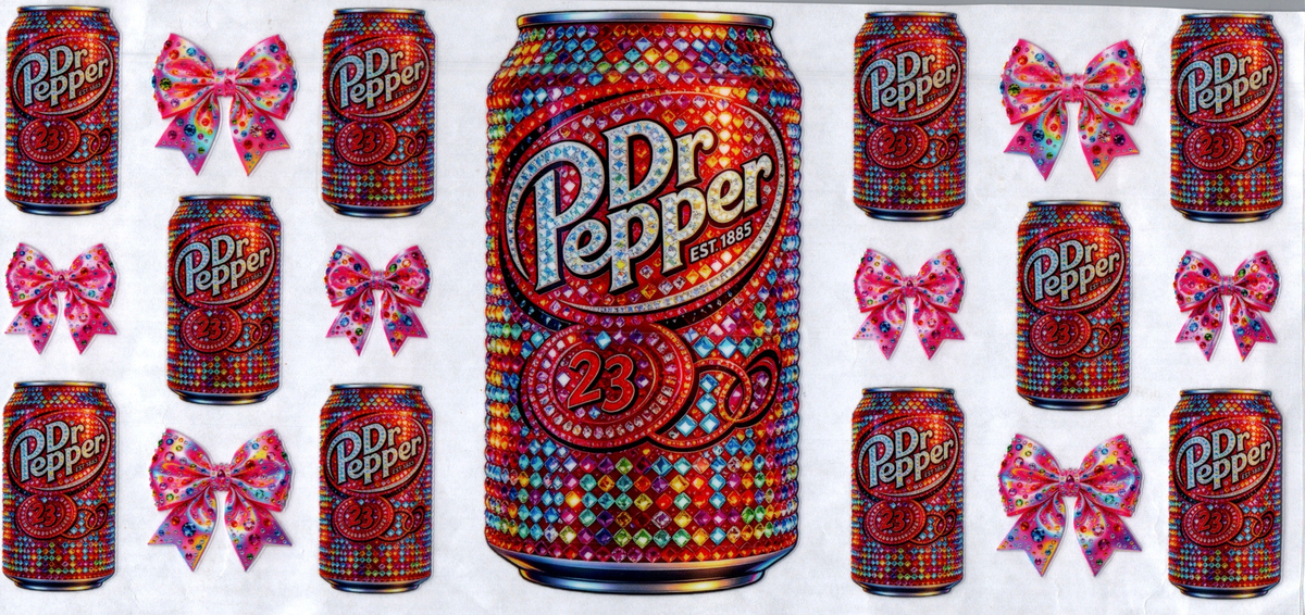 16oz rhinestoned dr pepper 323