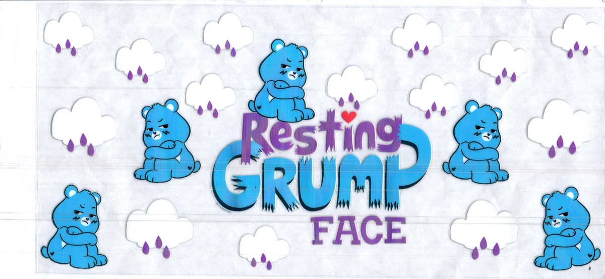 16 oz resting grump face bear misc 323