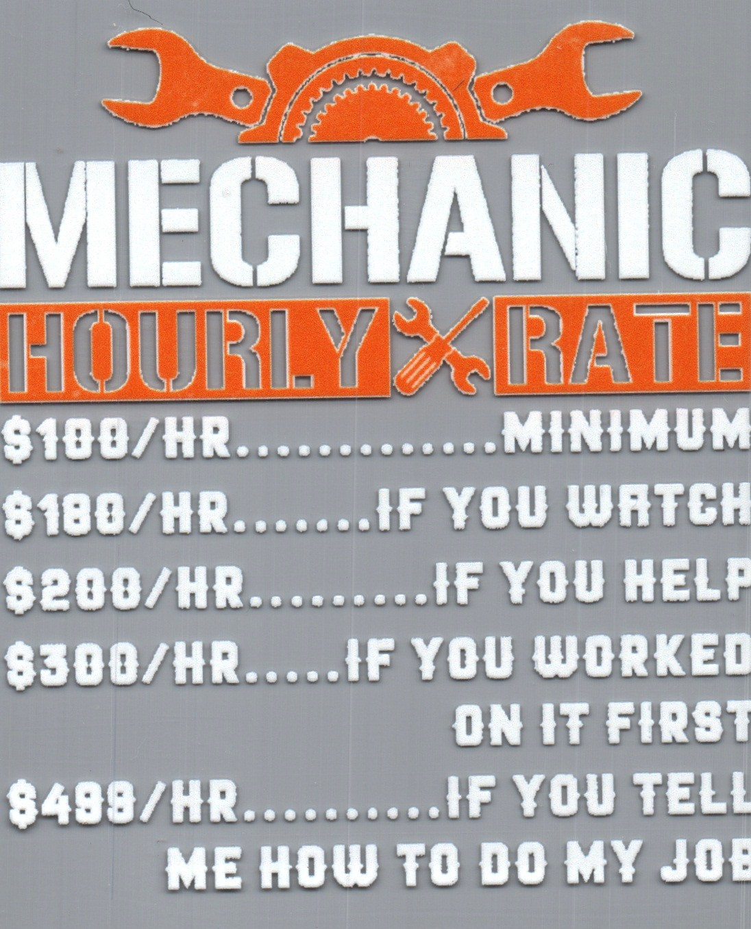 16oz mechanic hourly rate 329