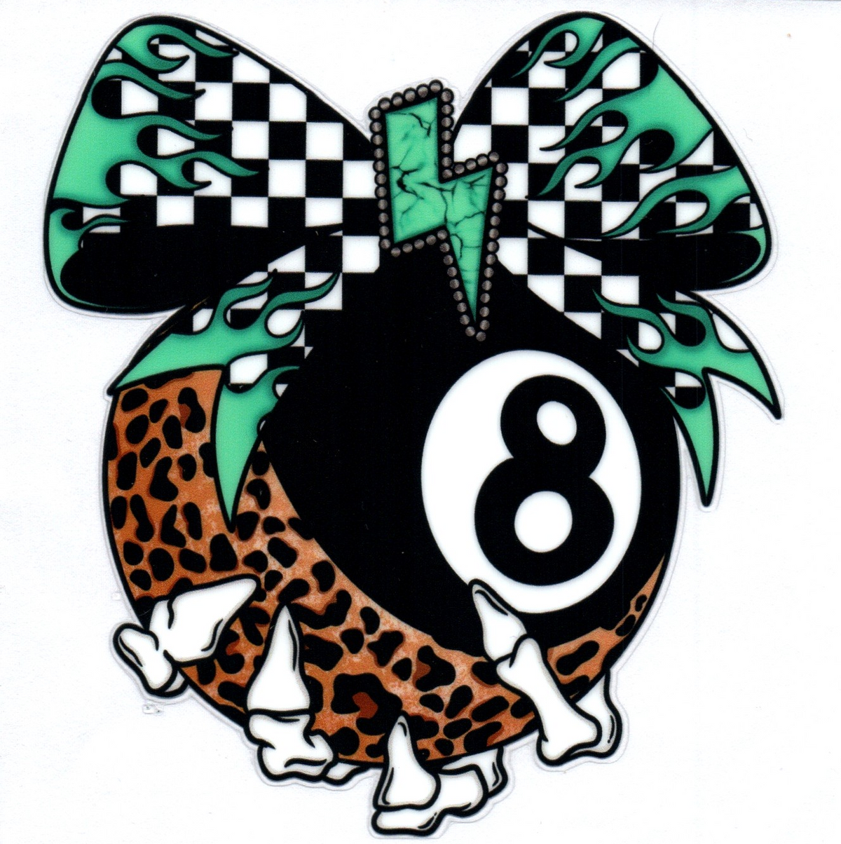 8 ball Single Decal 3