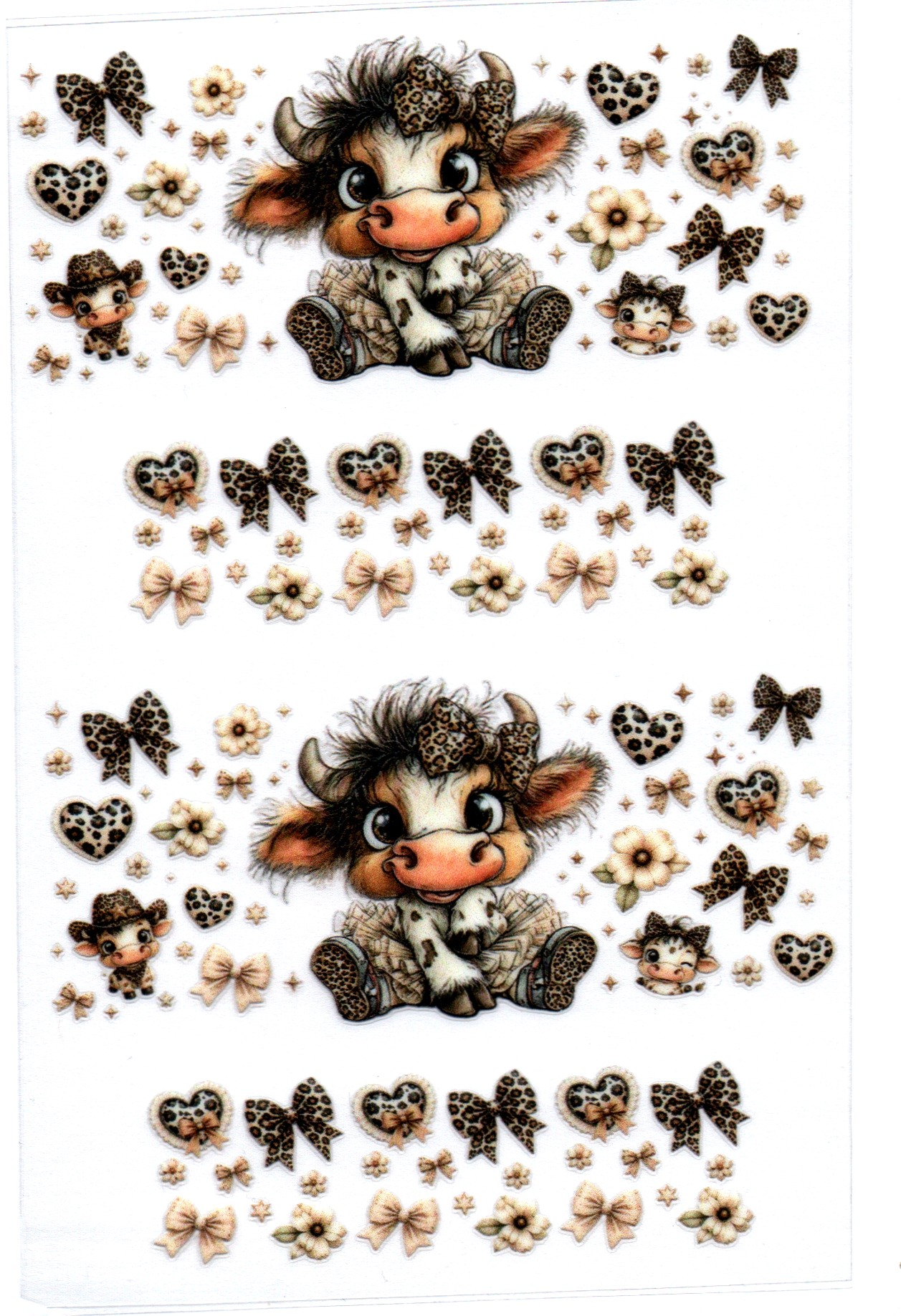 Cow in spotted tutu Stanley Key Chain Wrap Double 3