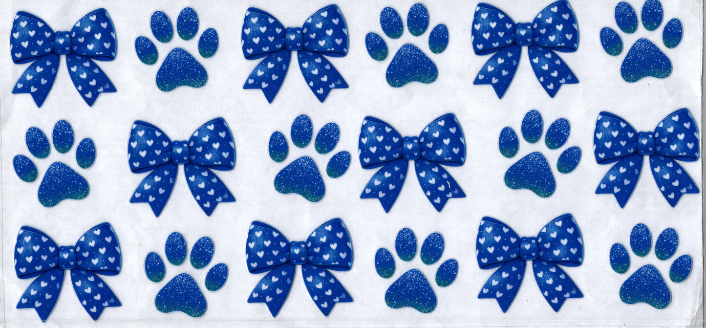 16oz Paws & Bows Blue 33