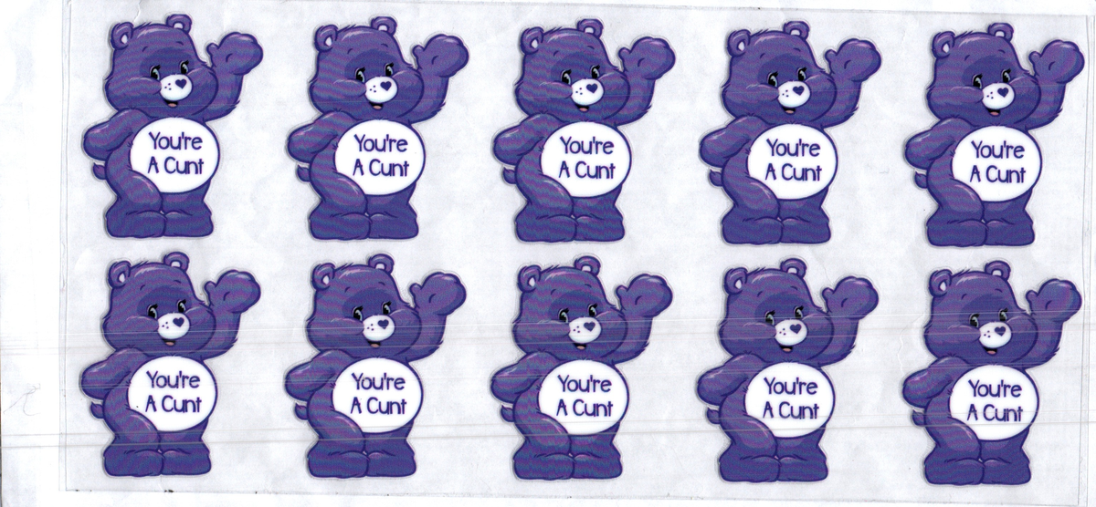 16 oz you're a c*** dk blue bears misc 333