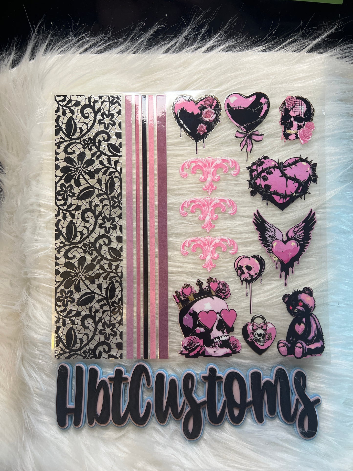 Pink Black Element sheet