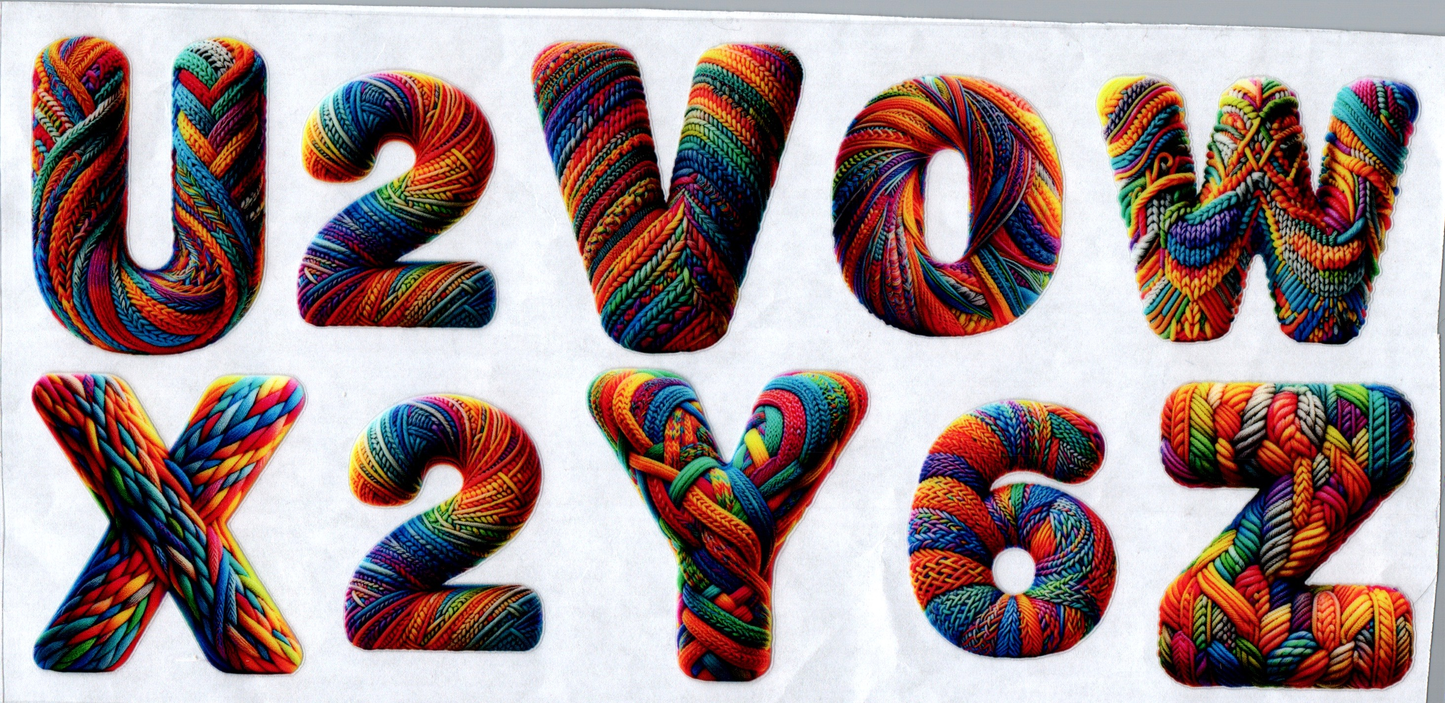 Yarn Letters 16oz 3 pieces